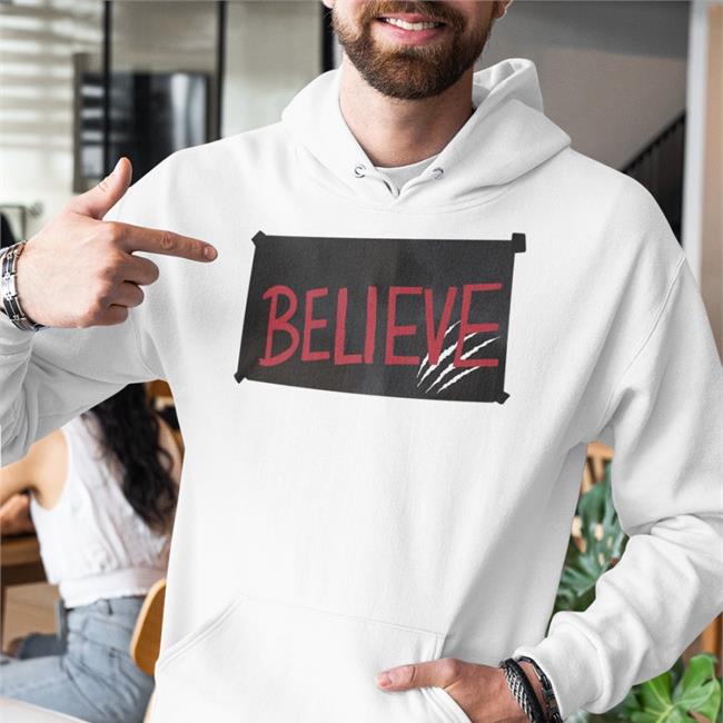 Cincy Shop Believe Cat Scratch Shirt Red