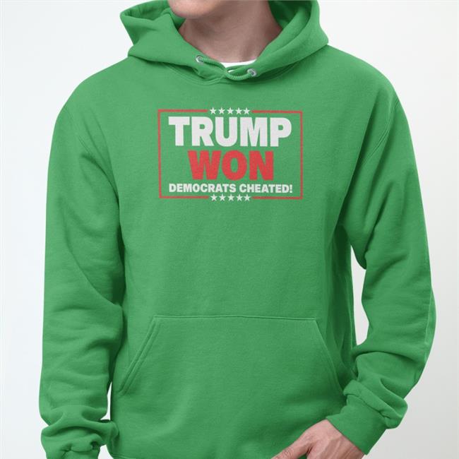 Il Donaldo Trumpo Trump Won Democrats Cheated Shirt Blue