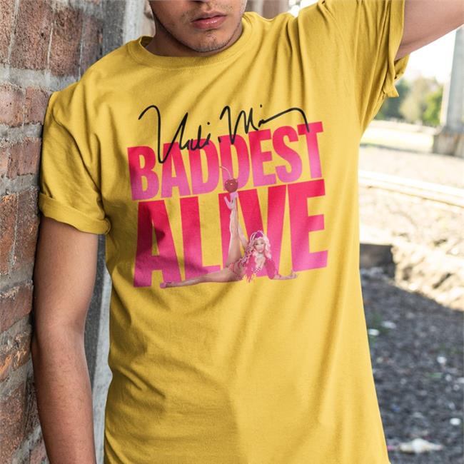 Nicki Minaj Official Store Baddest Alive Tee Shirt Nicki Minaj