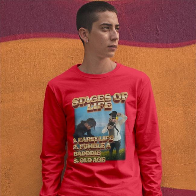 Stages Of Life 1. Early Life 2. Fumble A Badddie 3. Old Age Shirt Swag Stim Ulus Merch Swagstimulus.Com