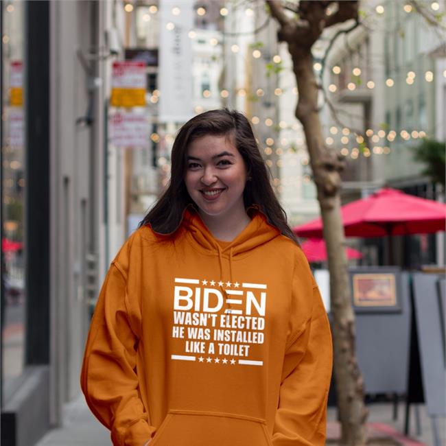 Biden Wasn't Elected He Was Installed Like A Toilet Tee Shirt Maga Nancy 45Lvnancy