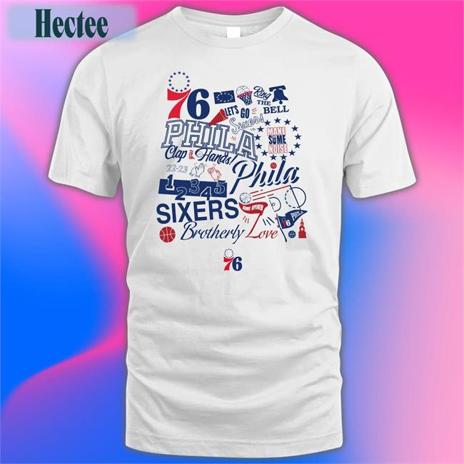 76 Phila Clap Your Hand Ring The Bell Make Some Noise Sixers Brotherly Shirt