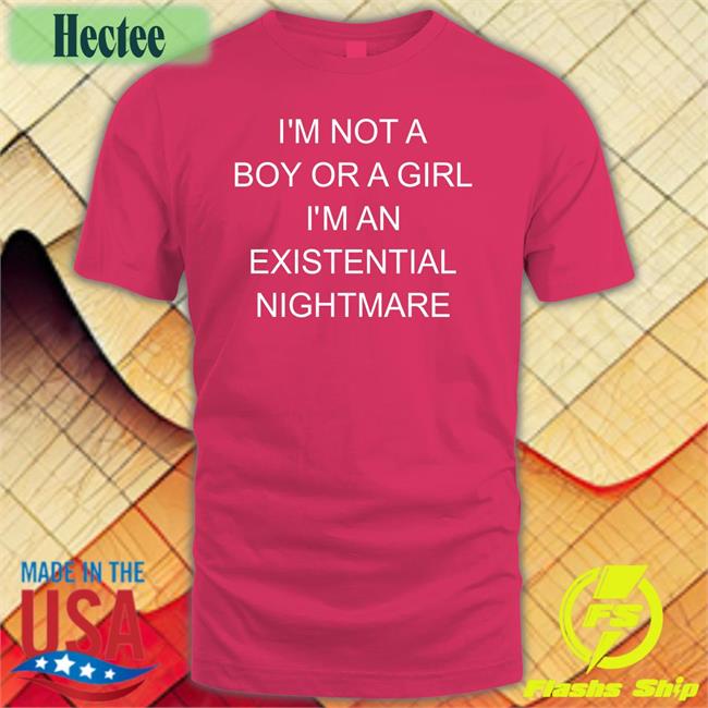 I'm Not Boy Or A Girl I'm An Existential Nightmare Hoodie Sweatshirt Shirts That Go Hard