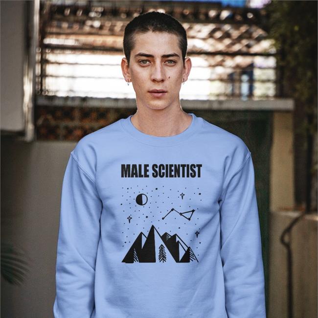 Manwhohasitall Shop Male Scientist Tee White