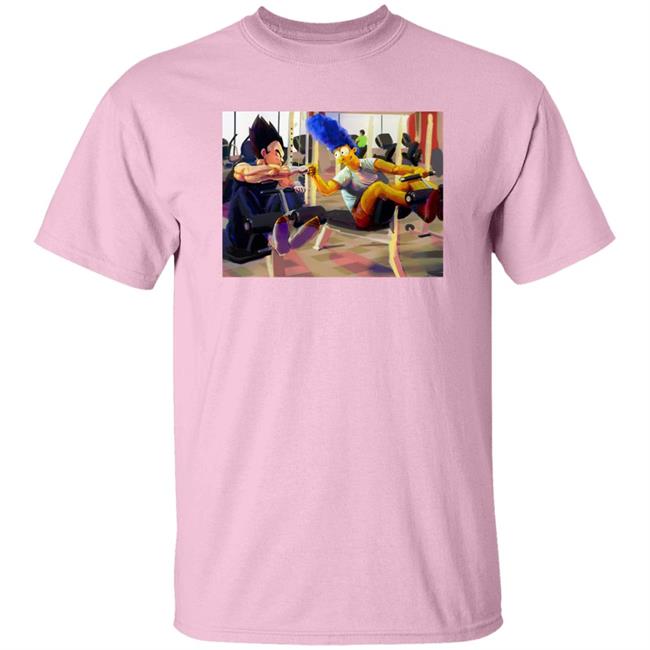 Vegeta And Marge Work Out Shirt Bodko Eth