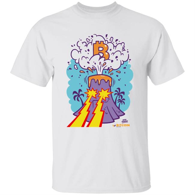 Bitcoin Volcano Shirt Bitcoin Magazine Store
