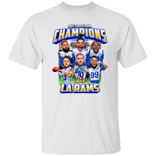 2022 Super Bowl Champions La Rams Shirt Cb-La Store Super Bowl Champions Shirt