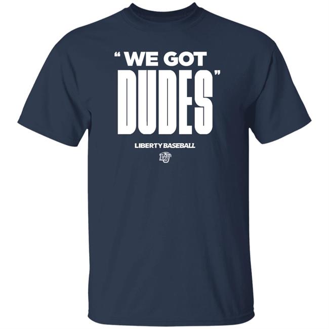 We Got Dudes Liberty Baseball Shirt A Sea of Red Merch