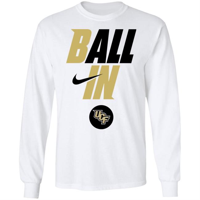 Ball In Ucf Women's Hoops Long Sleeve T Shirt Ucfknights Store Ball In Long Sleeve T Shirt