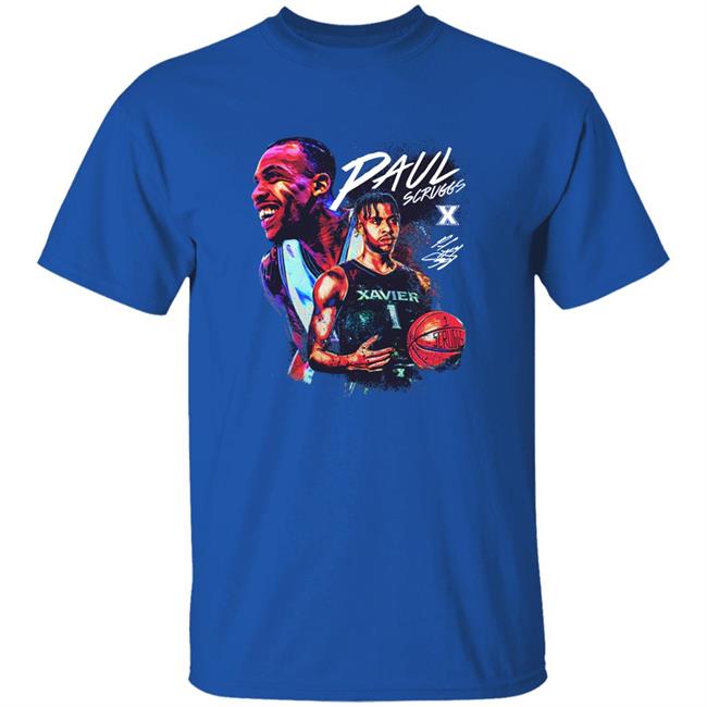 Xavier Basketball Paul Scruggs Player Shirt Cincy Shirts Store