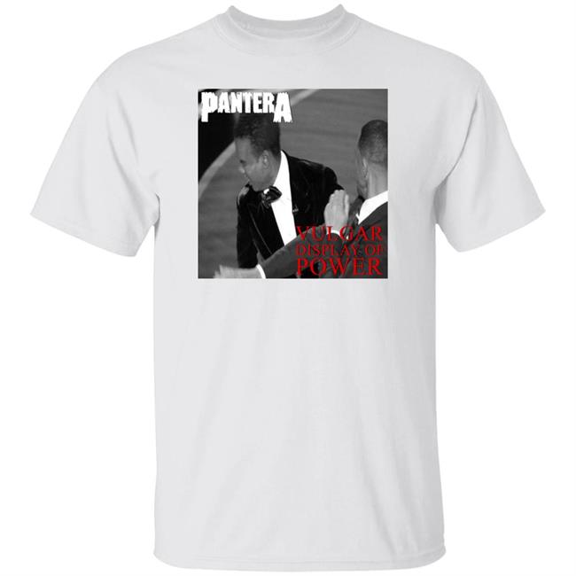 Will Smith Slaps Chris Rock Pantera Vulgar Display Of Power Shirt