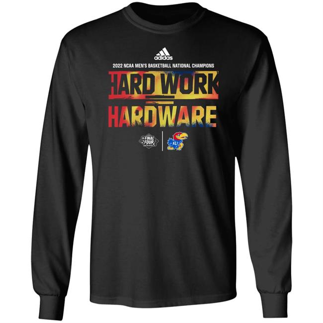 Kansas Jayhawks National Champions Hard Work Hardware Shirt Kansas Jayhawks National Champions Hard Work Hardware Shirt