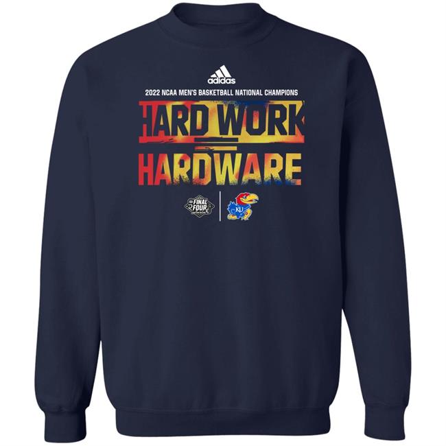 Kansas Jayhawks National Champions Hard Work Hardware Shirt Kansas Jayhawks National Champions Hard Work Hardware Shirt