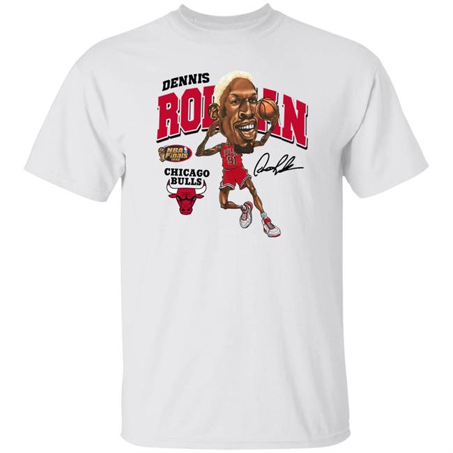 Zavier Simpson Dennis Rodman Caricature Shirt Pacsun Store