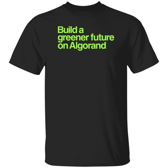 Moises Wearing Build A Greener Future On Algorand Shirt Keli Callaghan