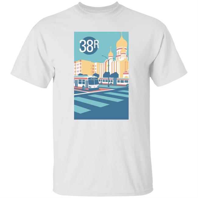 Transit Supply San Francisco Transit Merch 38 Geary 38R Shirt Chris Arvin (They)