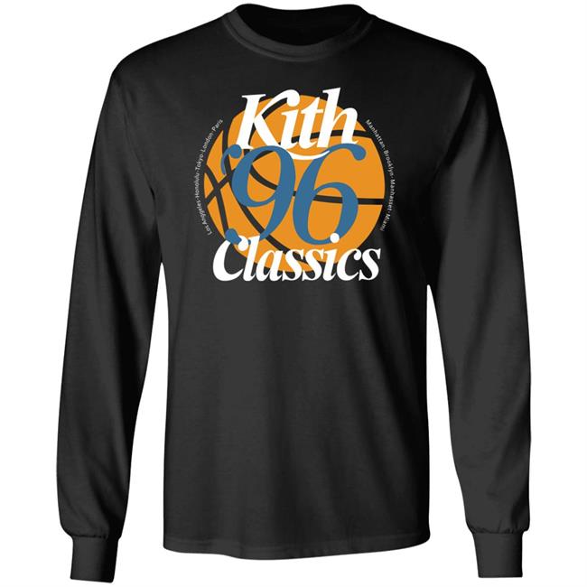 Kith Merch Aaron Judge Wearing Kith 96 Classics Long Sleeve Shirt At The Brooklyn Nets Playoff Game