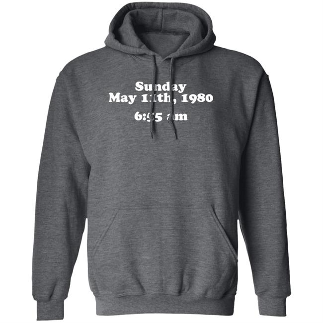 Sunday May 11Th 1980 6:55 Am Shirt Glenn Kenny Sunday May 11Th 1980 6:55 Am Shirt Glenn Kenny