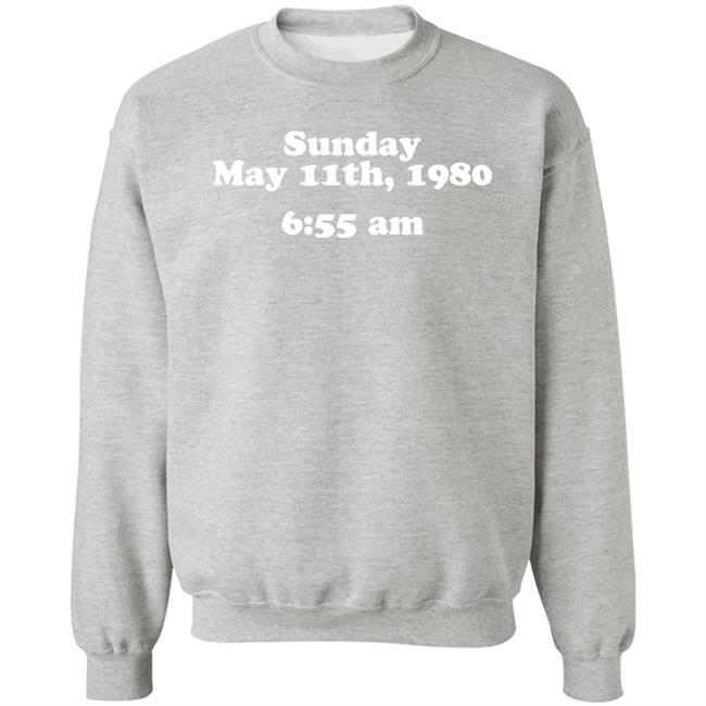 Sunday May 11Th 1980 6:55 Am Shirt Glenn Kenny Sunday May 11Th 1980 6:55 Am Shirt Glenn Kenny