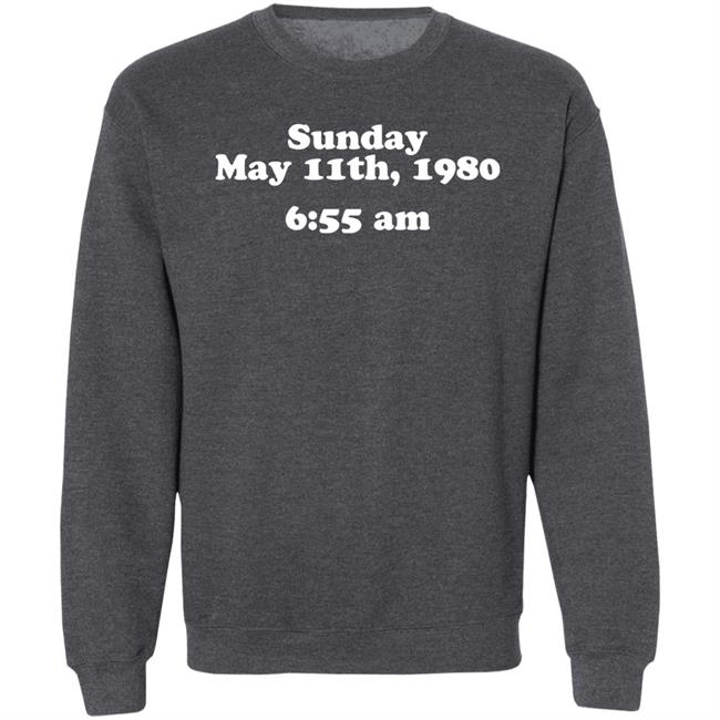 Sunday May 11Th 1980 6:55 Am Shirt Glenn Kenny Sunday May 11Th 1980 6:55 Am Shirt Glenn Kenny