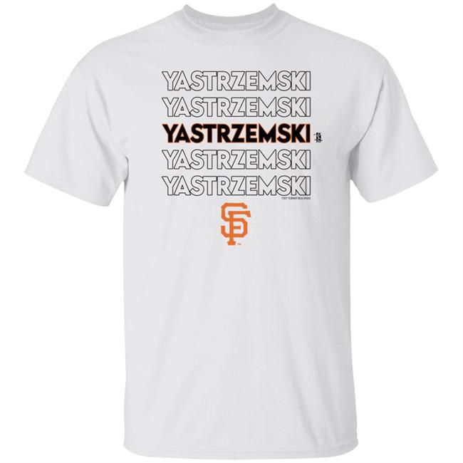 Benlikesgiants San Francisco Giants Mike Yastrzemski Stacked Tee Shirt Tinyturnip Store