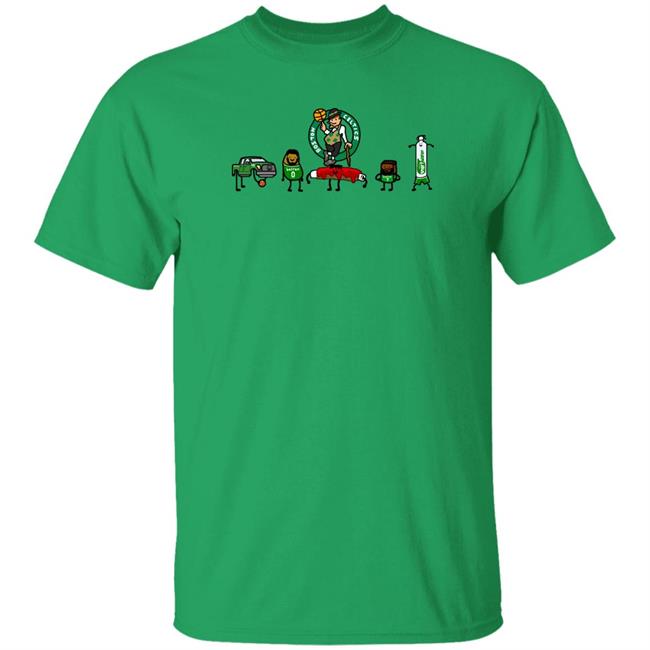 CornDoggyLol The Boston Celtics Shirt Playoff Paint
