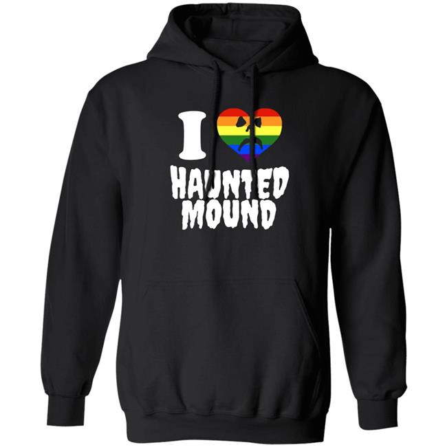 I Love Haunted Mound Lgbt Shirt I Lgbt Heart Haunted Mound Shirt Sematary Grave Man