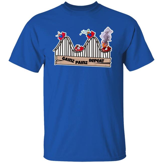 Degen Drops Merch Crypto Cred Gainz Painz Repeat Shirt