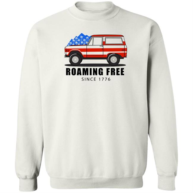 Victory Shirts Merch Buffalo Usa Roaming Free Since 1776 Sweatshirt