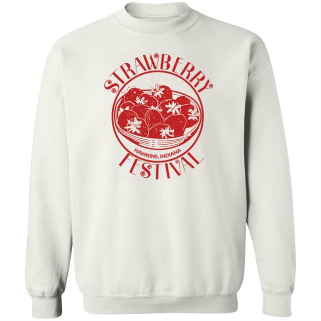 Stranger Things 4 Merch Stranger Things Season 4 Millie Bobby Brown Strawberry Festival Ringer Shirt