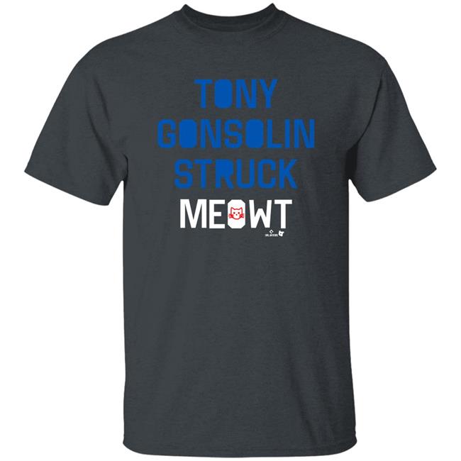 Breakingt Merch Los Angeles Dodgers Tony Gonsolin Struck Meowt Shirt