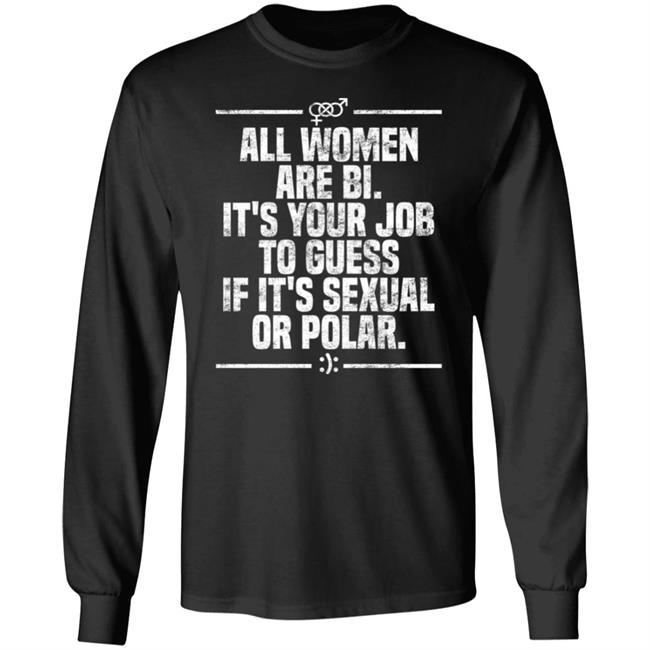 Max Von Side-Eye All Women Are Bi It's Your Job To Guess If It's Sexual Or Polar Shirt