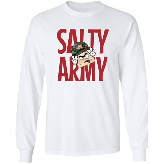 Salt Must Flow Store Salty Cracker Big Salty Army Shirt
