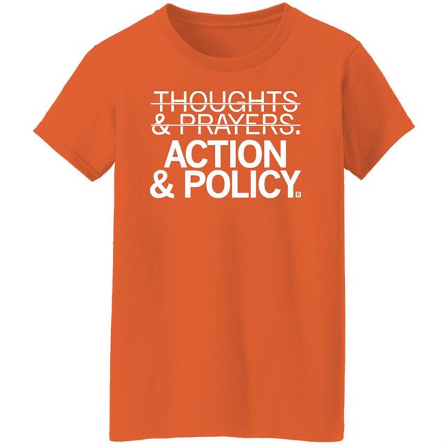 Wearorange Raygun Merch Action And Policy Shirt