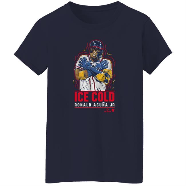 Ronald Acuña Jr Ice Cold Trending Shirt Atlanta Hawks Breakingt Merch