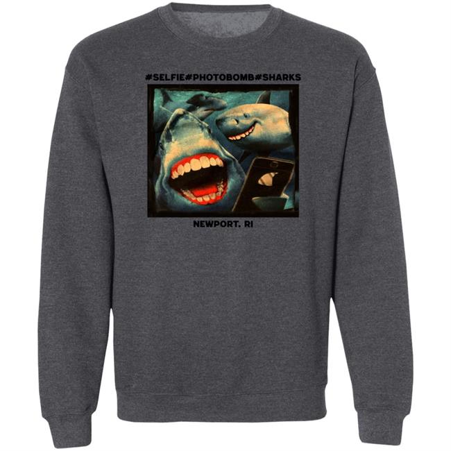 November Selfie Photobomb Sharks Newport Shirt