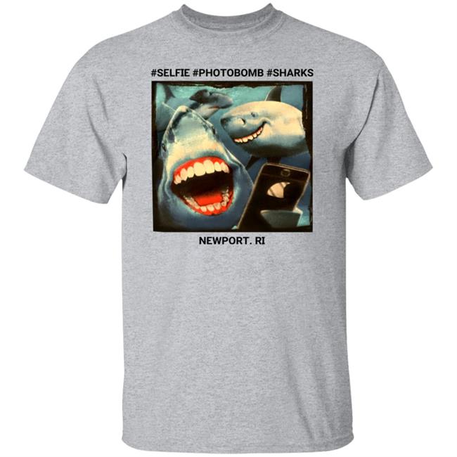 Selfie Photobomb Sharks Newport Shirt Myownnovember