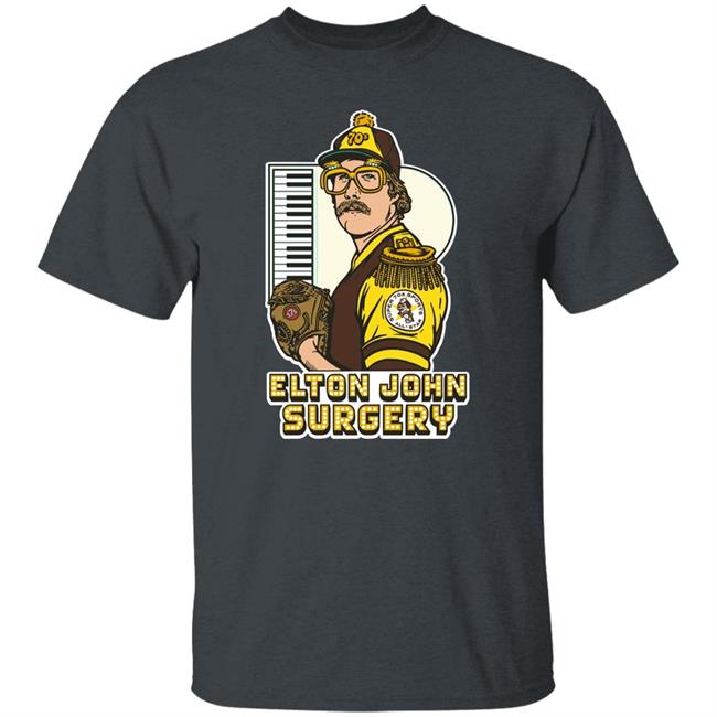 Super 70S Sports Merch Mark Lee Wearing Elton John Surgery Shirt