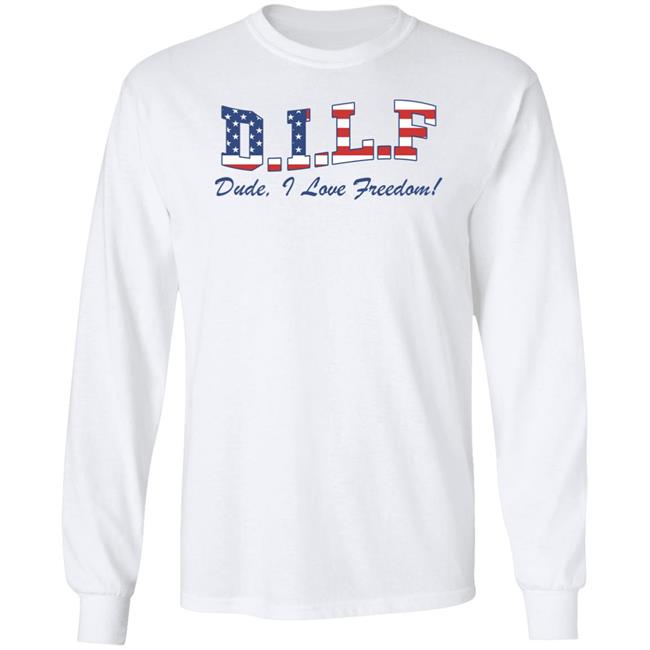 Kontentkim Billy Football Dilf Dude I Love Freedom Shirt