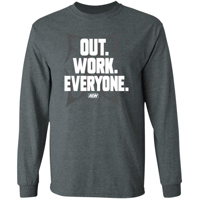 Backuphangman Out Work Everyone Christian Cage Shirt Aew Shop