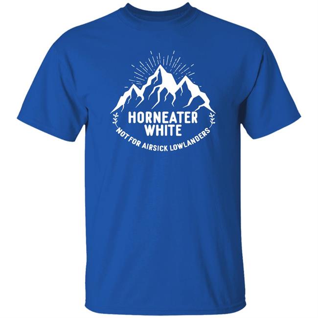 Horneater White Not For Airsick Lowlanders Shirt Handlebar