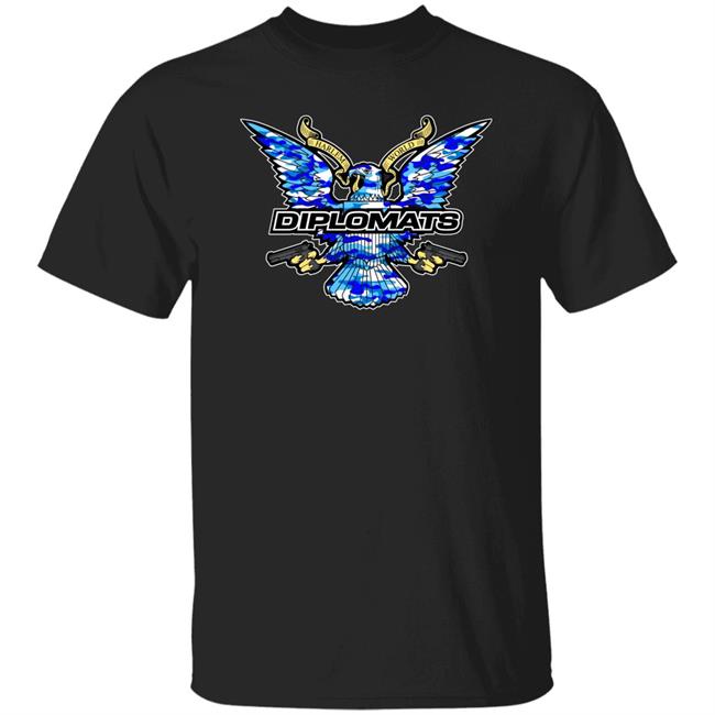 lack T Dipset Eagle Blue Camo Shirt Hatchet Samuel Shaw Diplomats Shirt Dipset Couture Merch