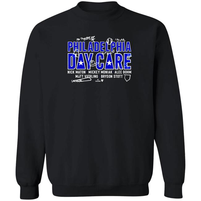 Breakingt Store Philadelphia Day Care Shirt Alex Coffey Moniak Alex Coffey Moniak Breakingt Store Philadelphia Day Care Shirt
