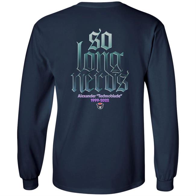 Alexander Technoblade Merch Store Technoblade So Long Nerds Shirt Technoblade So Long Nerds Shirt Alexander Technoblade Merch Store