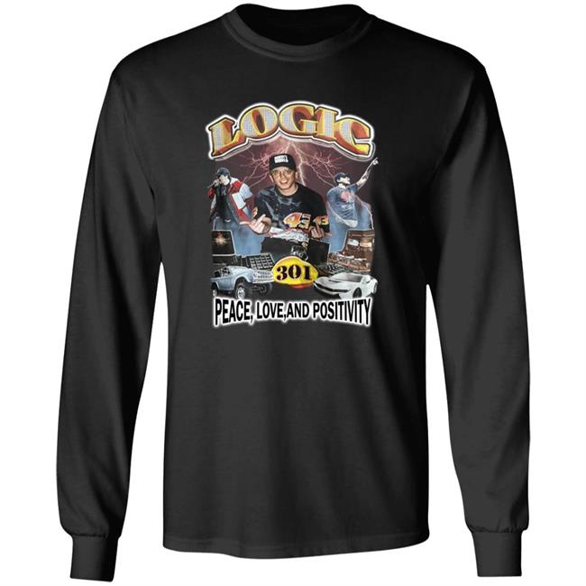 Vinyl Richie Bobbyboy Swapmeet Logic Peace Love And Positivity Shirt