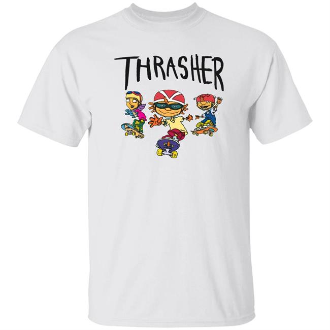 Shirts That Go Hard Sleep Boy Underground Warehouse Store Thrasher Cartoon Skaters Shirt