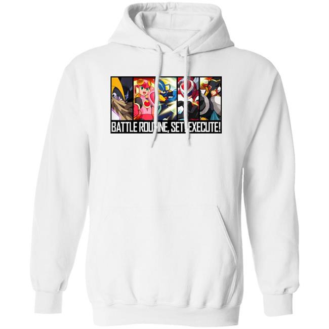 The Rockman Exe Zone Mega Man Battle Network Shirt Battle Routine Set Execute Shirt The Rockman Exe Zone Battle Routine Set Execute Shirt Mega Man Battle Network Shirt