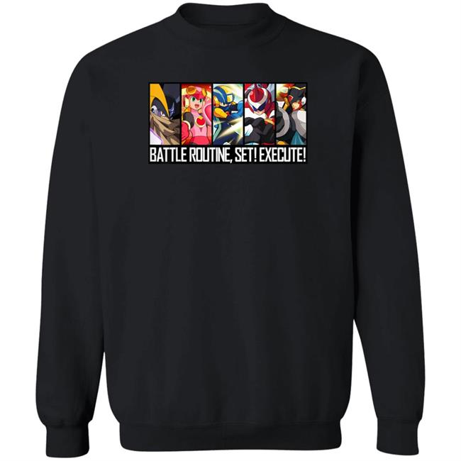 The Rockman Exe Zone Mega Man Battle Network Shirt Battle Routine Set Execute Shirt Mega Man Battle Network Shirt Battle Routine Set Execute Shirt The Rockman Exe Zone