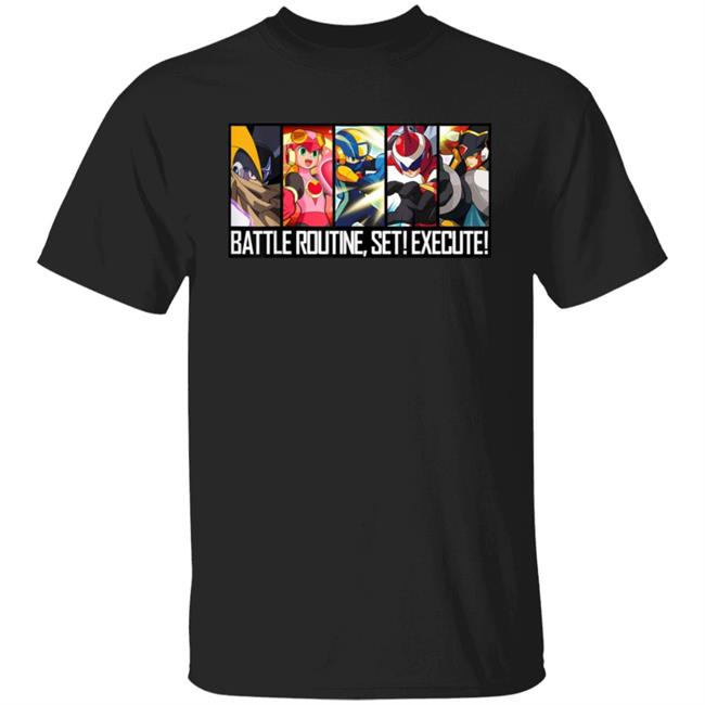 The Rockman Exe Zone Mega Man Battle Network Shirt Battle Routine Set Execute Shirt The Rockman Exe Zone Mega Man Battle Network Shirt Battle Routine Set Execute Shirt