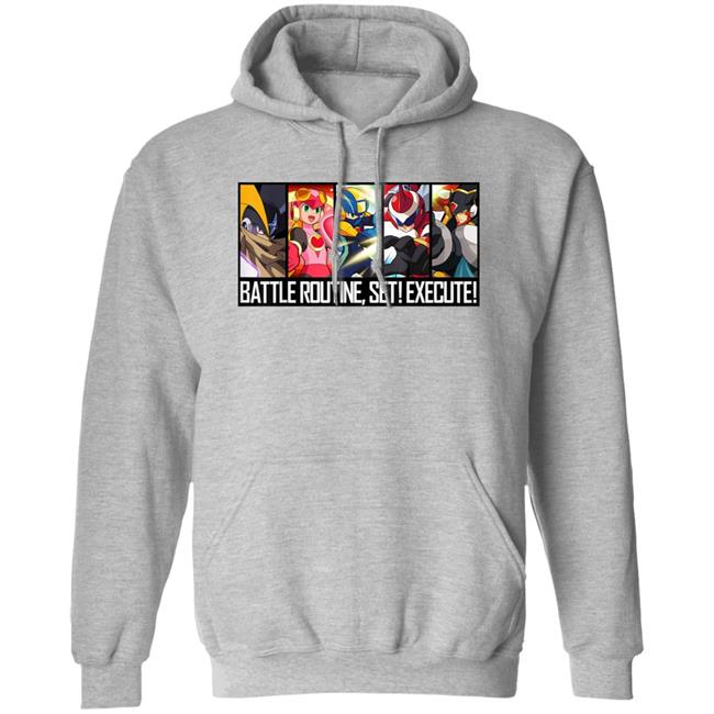 The Rockman Exe Zone Mega Man Battle Network Shirt Battle Routine Set Execute Shirt The Rockman Exe Zone Mega Man Battle Network Shirt Battle Routine Set Execute Shirt